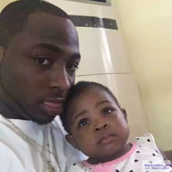 Davido Shares Cute Photo Of Him And His Daughter (Photo)